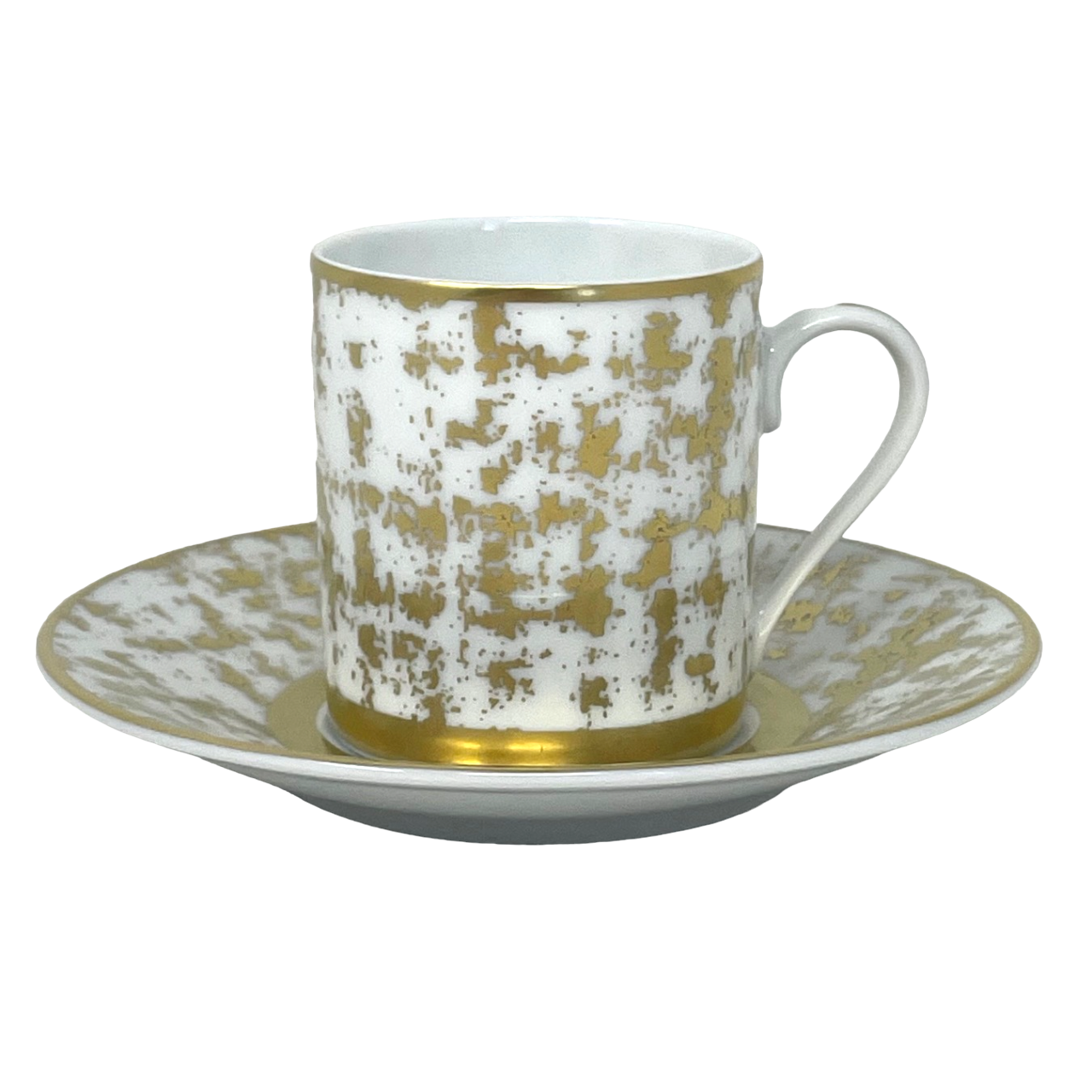 Tweed White & Gold - Tasse et soucoupe café 0.10 litre