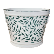 Olivier vert filet vert - Cache-pot Ø19 cm