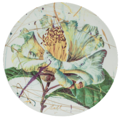 BELLINGRATH COLLECTION BY NALL - WHITE CAMELLIA DESSERT PLATE