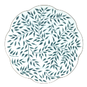 Olivier vert - Assiette plate 27.5 cm