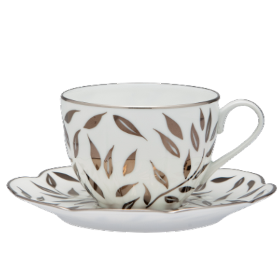 Olivier platinium - Tea cup and saucer 0.20 litre