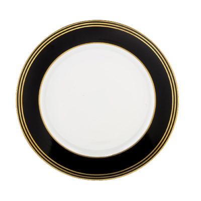 Latitudes Black & Gold - Assiette plate 27.5 cm