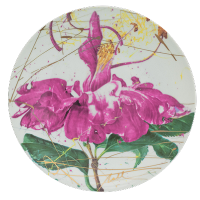 BELLINGRATH COLLECTION BY NALL - DANCING CAMELLIA DESSERT PLATE