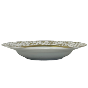 Tweed White & Gold - Rim soup plate 23 cm