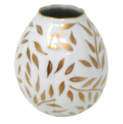 Olivier or mat - Vase haut PM 13x12 cm
