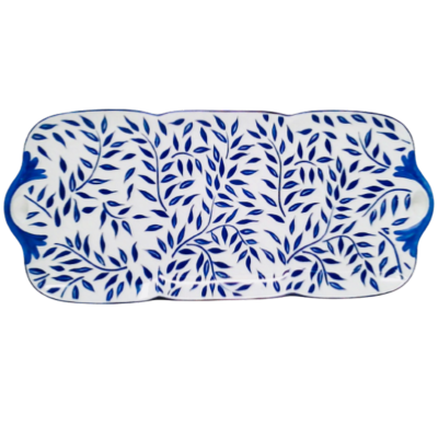 Olivier bleu - Plat à cake 37 cm