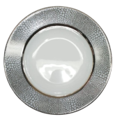 Makassar platinium - Rim soup plate 23 cm