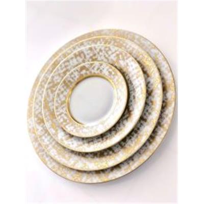 Tweed White & Gold - PLat Rond Creux