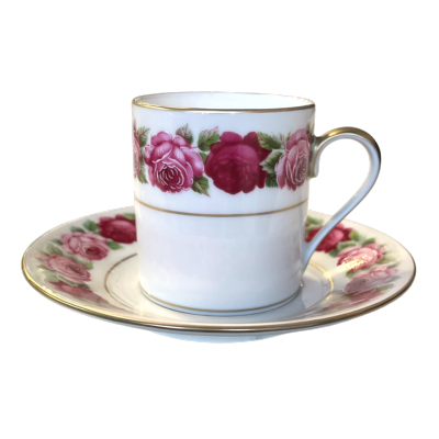 Rose de Paris - Tasse et soucoupe café 0.10 litre
