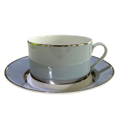 Mak grey platinium - Breakfast cup and saucer 0.30 litre