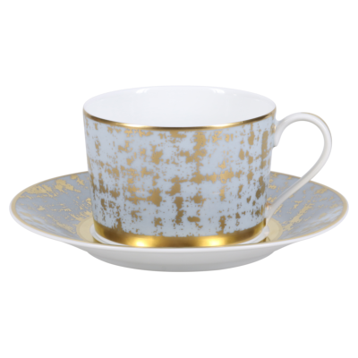 Tweed Grey & Gold - Tea cup & saucer 0.20 litre