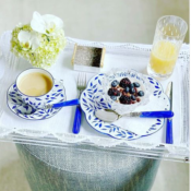 Olivier bleu - Tasse et soucoupe thé 0.20 litre