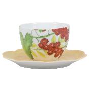 Fruits d'été - Tea cup and saucer 0.18 litre