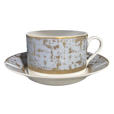 Tweed Grey & Gold - Breakfast cup & saucer 0.30 litre