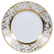 Tweed White & Gold - Assiette à pain 16 cm