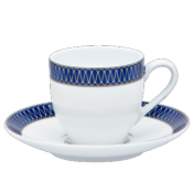 Blue Star - Tasse et soucoupe café 0.12 litre