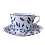 Olivier bleu - Tasse et soucoupe th 0.20 litre