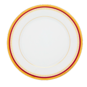Monaco rouge - Assiette plate 27.5 cm