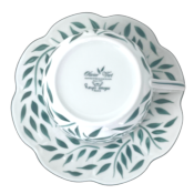 Olivier vert filet vert - Tasse et soucoupe déjeuner 0.40 litre