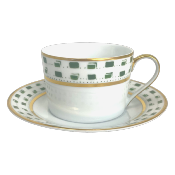 La Bocca vert - Tasse et soucoupe th 0.20 litre