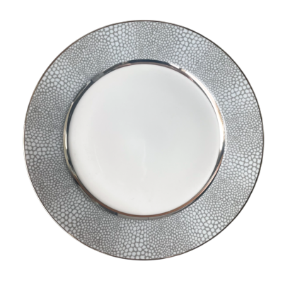Makassar platine - Assiette plate 27.5 cm