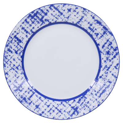 Tweed bleu - Assiette plate 27.5 cm