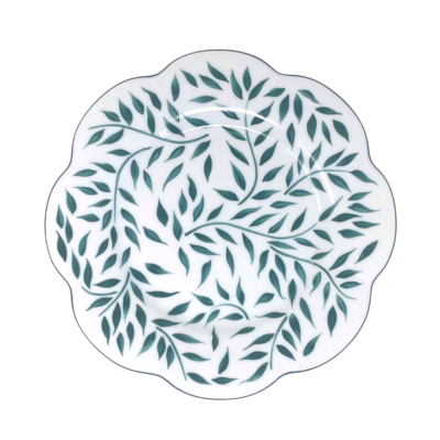 Olivier vert filet vert - Assiette dessert 22 cm