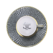 Makassar or - Tasse et soucoupe café 0.10 litre