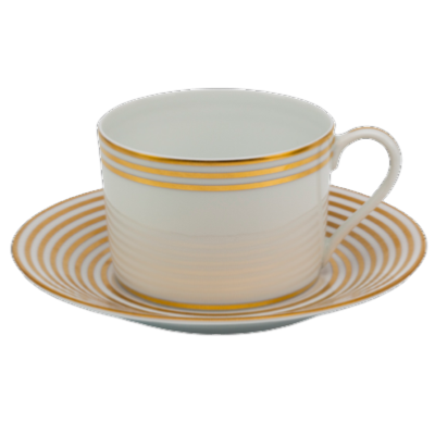 Latitudes gold - Tea cup and saucer 0.20 litre