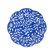 Olivier bleu - Assiette dessert 22 cm (all over)