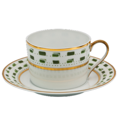 La Bocca green - Tea cup and saucer 0.20 litre