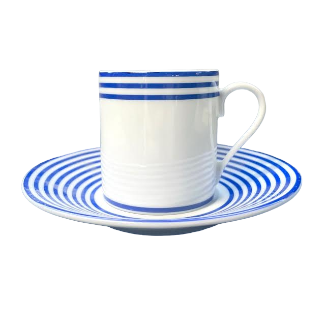 Latitudes blue - Coffee cup and saucer 0.10 litre