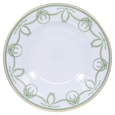 Cheverny green - Rim soup plate 23 cm
