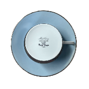 Mak grey platine - Tasse et soucoupe thé 0.20 litre