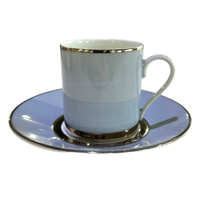 Mak grey platine - Tasse et soucoupe café 0.10 litre